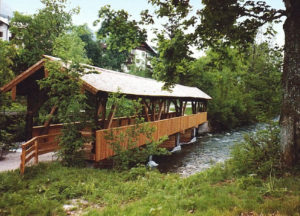 1999 mit EU-Geld aus dem INTERREG-Programm saniert, der Triftsteg in Schönau am Königssee © Tourist-Information Schönau a. Königssee
