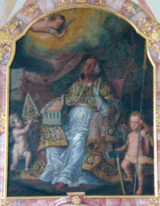 Darstellung des hl. Wolfgang im Altar © C. Soika